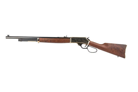 Henry 45-70 Gov Brass Lever Action Wildlife Edition Rifle has a 22 inch barrel